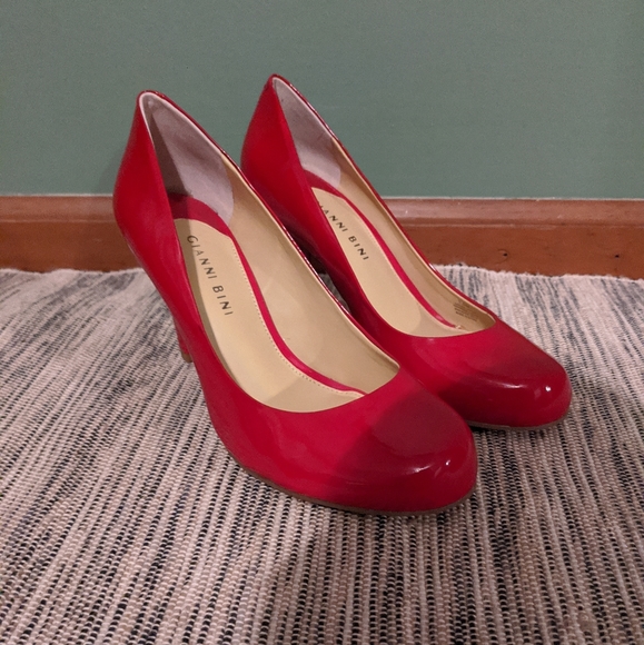 Gianni Bini Red Patent Pumps
